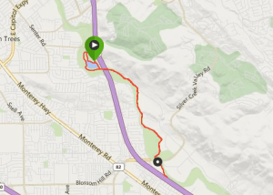 The Hellyer 10k. A lap around the lake, and then an out-and-back on the paved trail