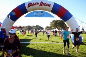 Crossing the finish line in a blistering time of 31 minutes and change.