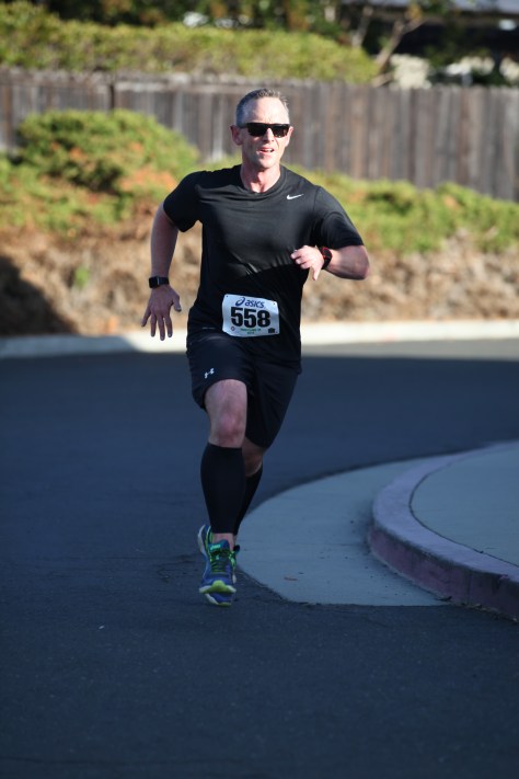 Crossing the finish line