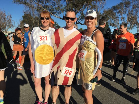 Yes, we were egg and bacon. And our friend Kelly was a beer. A perfect breakfast for some...