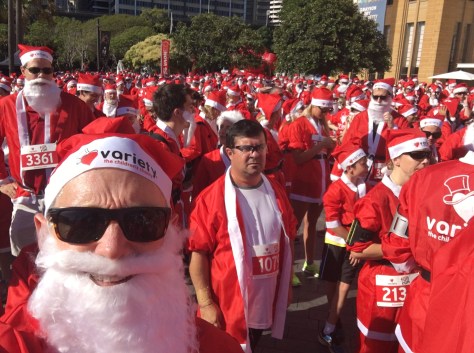 Selfie with a few hundred Santas
