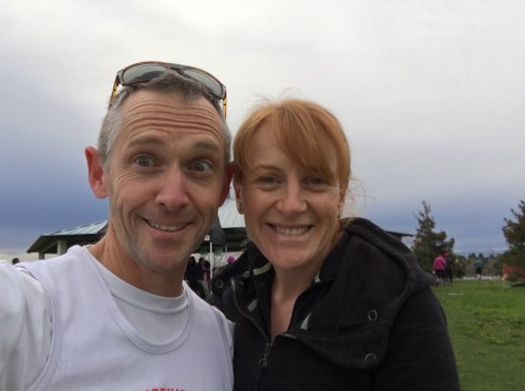 Hamming it up before the race